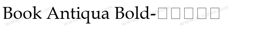 Book Antiqua Bold字体转换